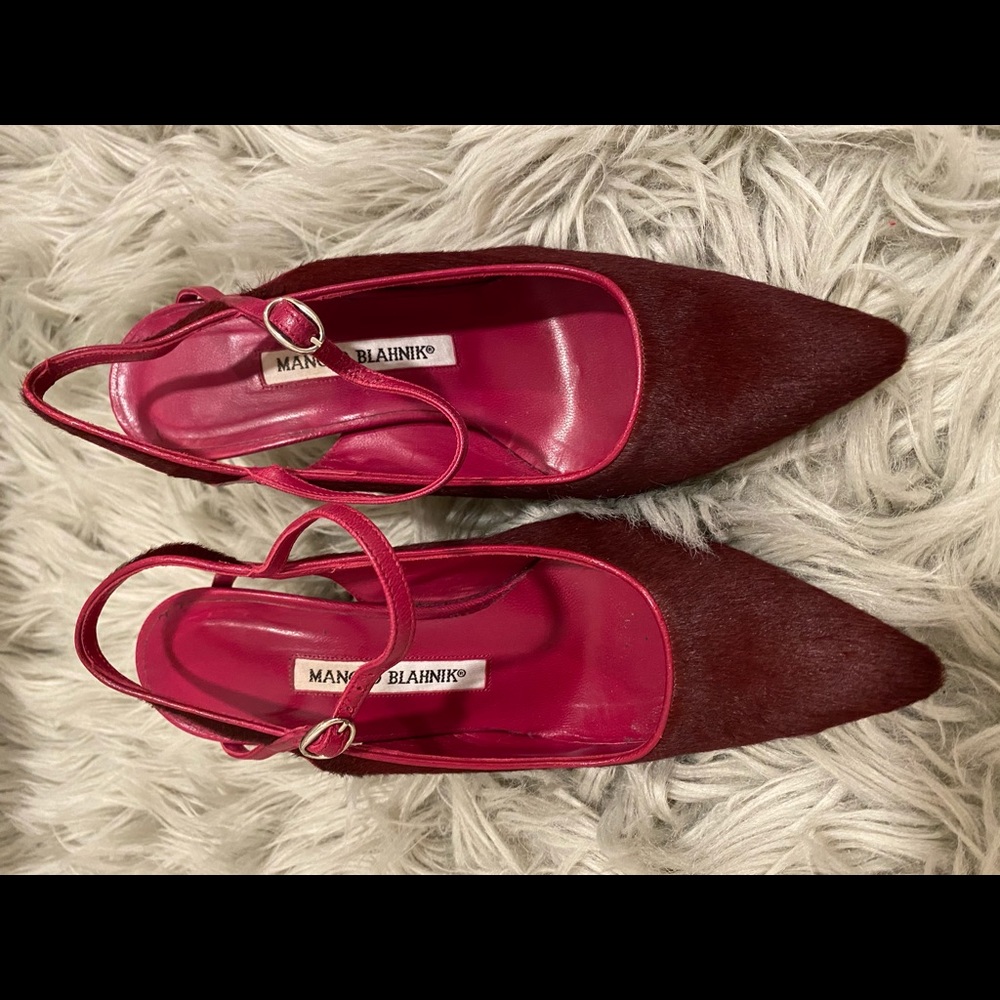 Manolo Blahnik Calf Hair Pump - Authentic